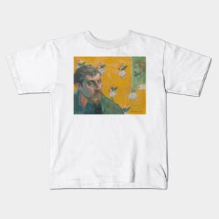 Self portrait with portrait of Bernard, 'Les Miserables' by Paul Gauguin Kids T-Shirt